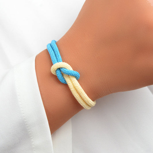 Colorful Handmade Braided Rope Wrap Lightweight Friendship Surfer Women Bracelet